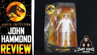 Jurassic Park Amber Collection John Hammond Mattel Action Figure Review