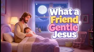 What a Friend, Gentle Jesus | Calm Christian Bedtime Lullaby for Kids #lullaby #lullabies