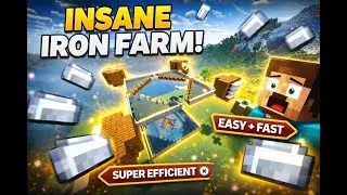 INSANE Automatic Iron Farm! 🔥 Super Efficient & Easy | Minecraft 1.21+