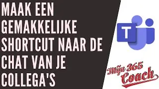 Shortcut maken naar een chat met een collega