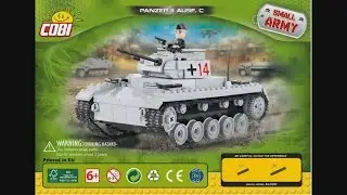 COBI Small Army WWII 2459 Panzer II Ausf. C - instruction timelapse