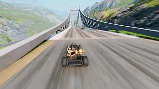 Full Throttle INSANE Long Downhill Mayhem! | BeamNG.drive Epic Crashes & Speed Test #18