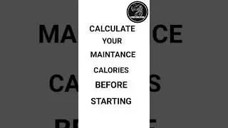 Calculate your maintance calories before starting #fitness #workout #diet #gym #viral #shorts