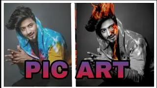 Pic art fire face editing/pic art photo editing tutorial