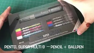 Pentel super MULTI 8 派通多功能笔 #demonstration