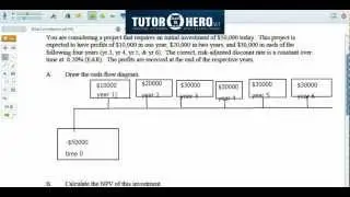 Online FinanceTutor - Net Present Value (NPV) Calculation