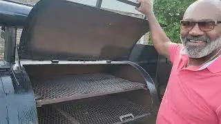 DogNation Bbq Pitmaster picking up Mega Texas pull behind bbq smoker trailer for sale rental service