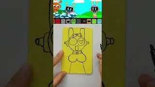 Drawing the Incedibox Sprunki Pinki Character on a Magic Sponge 💖🧽 #incrediboxsprunki #sprunki #draw
