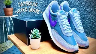 Lightest Shoes Ever !! Nike Daybreak &ldquo;Cool Grey / Hyper Grape&rdquo; - On Feet & Close Up 360