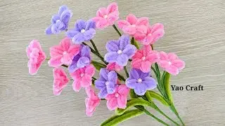 Pipe Cleaner Baby's Breath Flower Tutorial step by step | Pipe Cleaner Flower Bouquet  