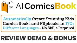 AI ComicsBook Review Demo Bonus - AI Comic Books and Flipbooks Creator App