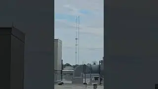2 radio towers on day mode in Denison Texas 