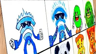 Drawing Italian Brainrot | Cartoon vs Original | ITALIAN BRAINROT | All Merge Fellas