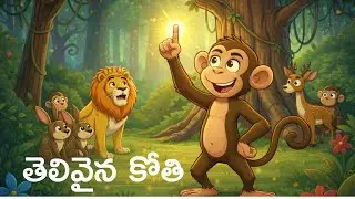 తెలివైన కోతి |Intelligent Monkey| Telugu Kids Stories | Telugu Audio Kathalu | Telugu Moral Stories