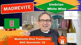 94 Point Madrevite Elv&eacute; Grechetto &rsquo;22 | Trasimeno DOC White Wine Review #umbria