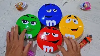 ASMR Tapping & Crinkling on M&M'S Tins (No Talking) with Candy Unboxing 