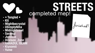 Streets ~ completed gacha typography MEP!