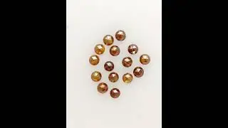 Natural Loose Dark Brown Color Round Shape Rose Cut Diamond | #rosecutdiamond #beautiful #jewelry