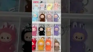 💝 Pick Cute LABUBU Pin For Love | POP MART Letter Pendant Blind Box 💗