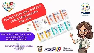 TEXTOS ESCOLARES NUEVOS COMO TRABAJARLOS BGU-EGB MINEDU 2024-2025