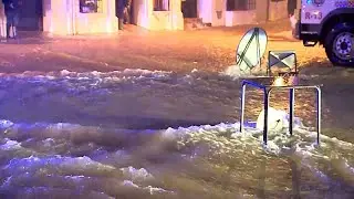 Unwetter Leonardo: Spanien verh&auml;ngt Rotalarm wegen sintflutartiger Regenf&auml;lle