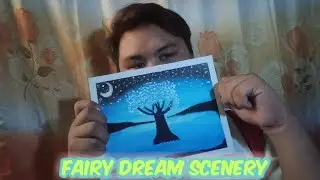 #4 FAIRY DREAM SCENERY DRAWING WITH OIL PASTEL STEP BY STEP