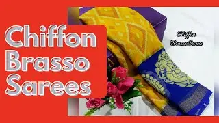 New Arrival Chiffon Brasso Sarees With Blouse For Wholesale || Chiffon Sarees || Brasso Sarees