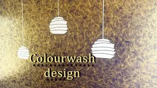 Asian paints l Royale play l Colour wash texture design l Stencil design l Glory Glow