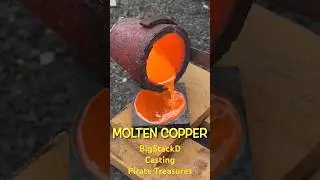 PIRATE COPPER COIN CASTING- fast casting my own pirate treasure #coppercoins #piratesofthecaribbean