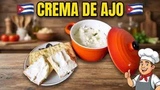 Crema de Ajo con Queso Crema riquísima y rápida de hacer