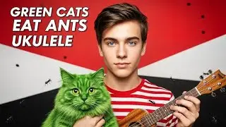 green cats eat ants ukulele