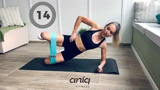 How To Do Side-Lying Hip Abduction (right leg) With Booty Bands | Aniq Fitness
