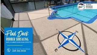 Pool Deck Rubber Surfacing Transformation with FLOCO Decking Systems. SWFLs Rubber Surfacing Experts