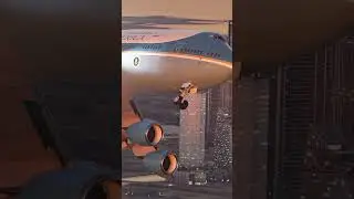 Stunning Air Force One City Flyover!
