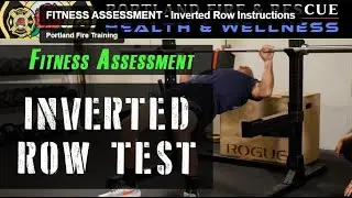 Inverted Row Test Instruction for Firefighter Fitness Assessment