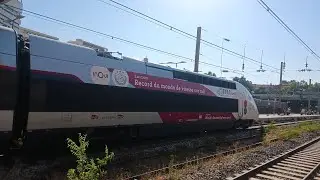 spot en gare de Toulon TGV inouï TER_ZOU OUIGO sncf fret record du monde