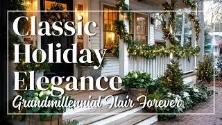 Grandmillennial Christmas Porch 🎁 Bring Charming, Graceful Nostalgia to Small Exteriors