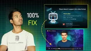 Player doesn't support this video format, Problem Solved || English