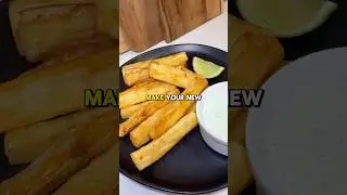 Authentic Cuban Yuca Frita 🔥🇨🇺 recipe (description) ↗️ #yuca #cassava #cubanos #cuban #cubanfood