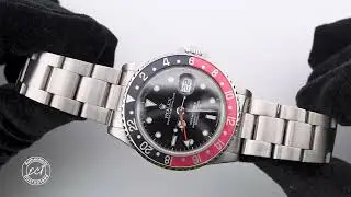 Rolex 16710 GMT-Master II 40 mm Black and Red Coke Bezel Black Dial Oyster Bracelet Box 1989