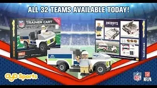Hit the gridiron with NFL Buildable Trainer Carts!
