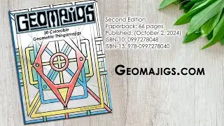 Geomajigs Vol. 1 Coloring Book | Full Flip-Through of Abstract Geometric Pages (4K)