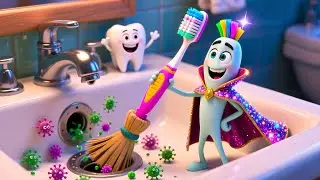 Brushy Teethy Baby 🪥🦷 | Fun Dental Hygiene Song for Kids | Learn Healthy Habits