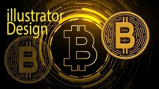 Bitcoin logo design in illustrator cc||graphic design short coerces||illustrator CC tutorial||RGD