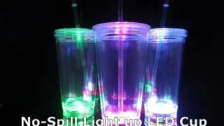 Light Up LED No-Spill Travel Cup