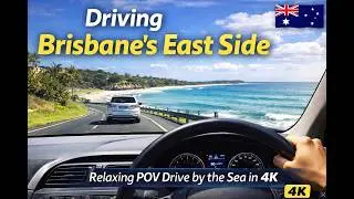 🇦🇺 Brisbane Australia POV Driving Tour 4K | Real Street Sounds & Relaxing Music