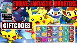 Evolve: Fantastic Monsters & 12 Giftcodes Gameplay - Pokemon Idle RPG Game Android