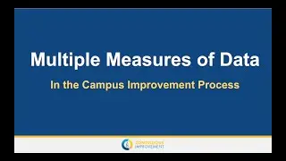 CIP - Multiple Measures of Data