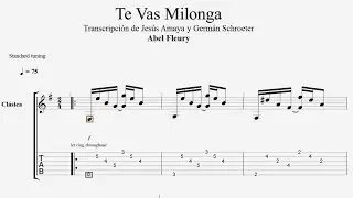 Te vas Milonga - Abel Fleury - Tablatura por Jesús Amaya...
