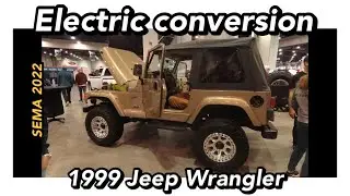 Jeep Wrangler converted to full electric - SEMA 2022